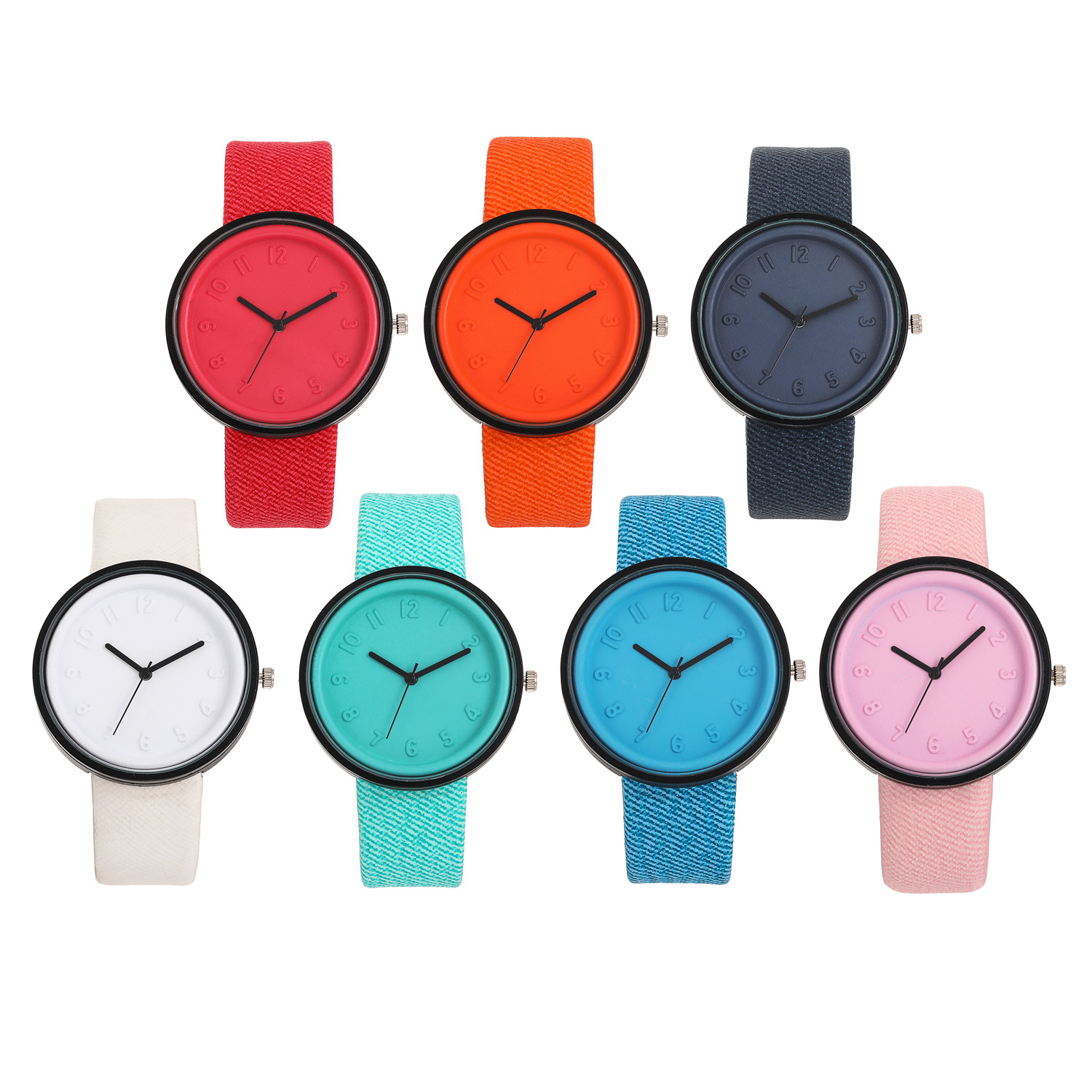 Candy color jelly watch